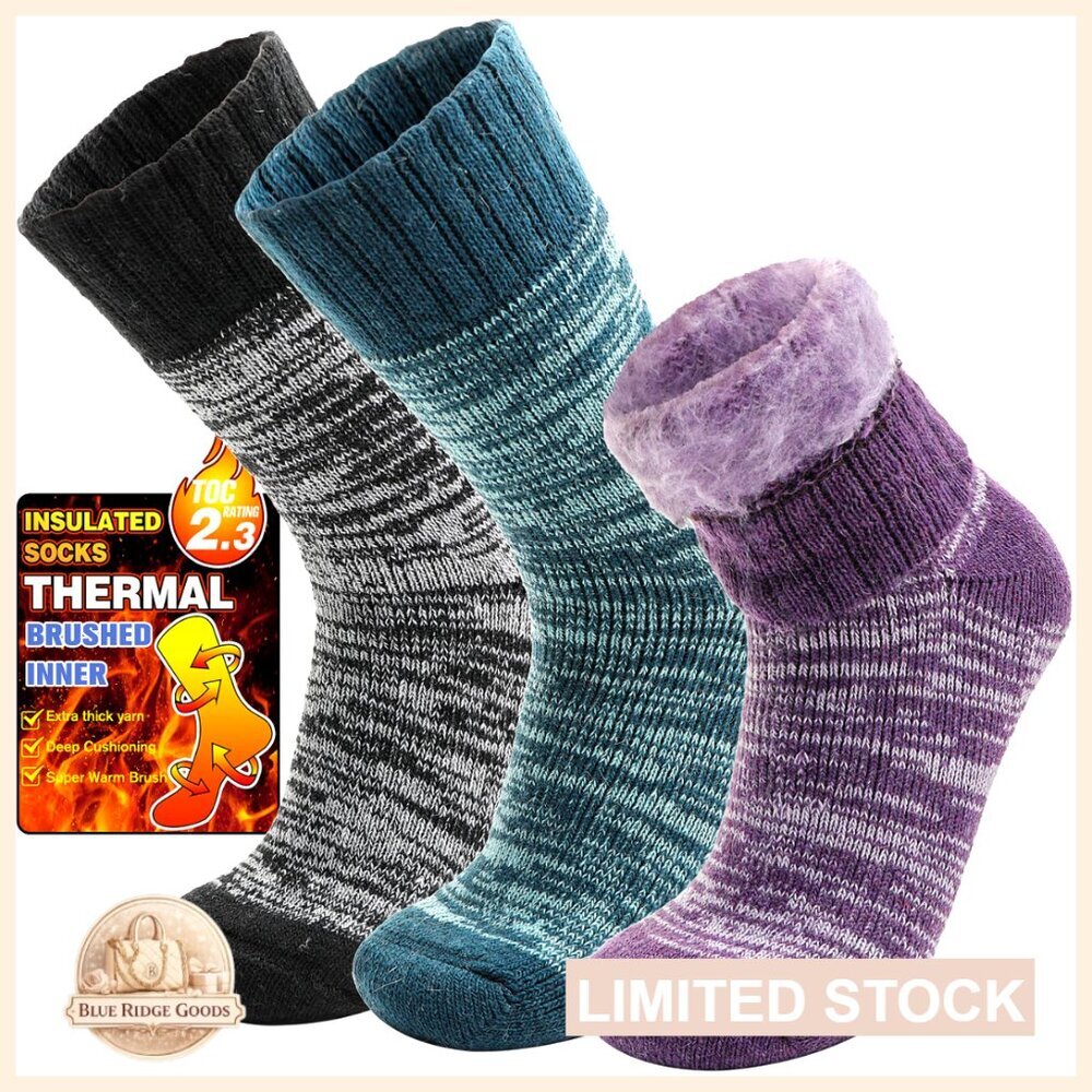 Thermal Winter Ski Socks Thick Insulated Warm for Men Women Cold Weather